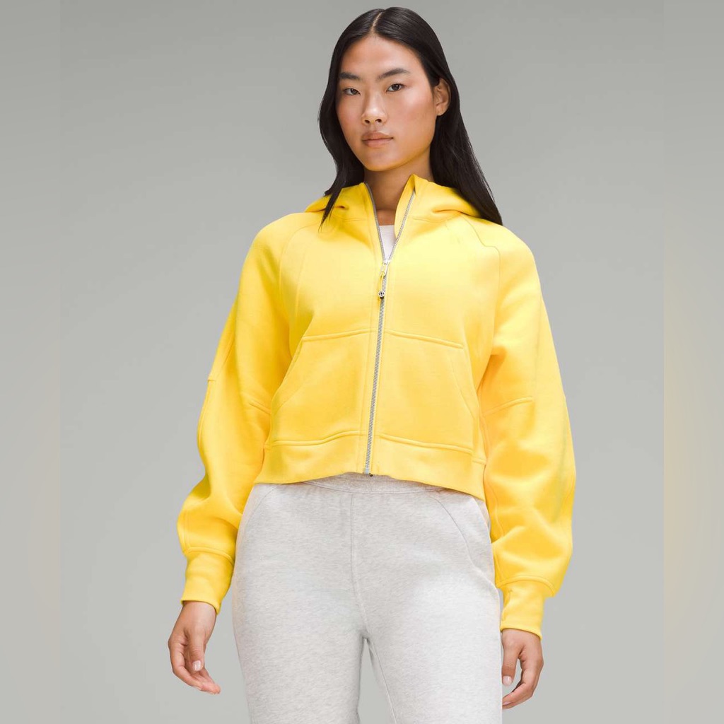 Lululemon Athletica Yellow Zip Hoodie